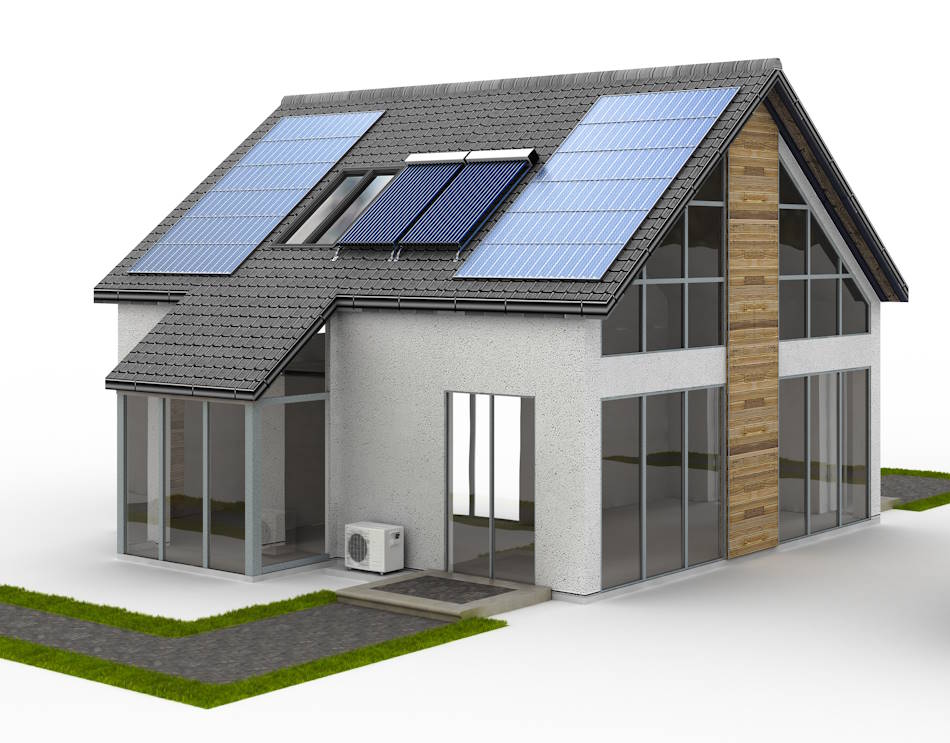 Low energy house symbol - 3d visulization.