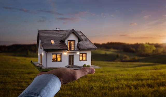 Concept of buying or building a new home